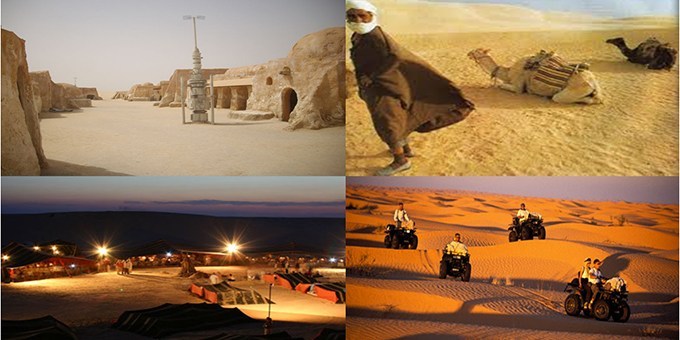 Tunisian desert, Matmata and Sahara camp
