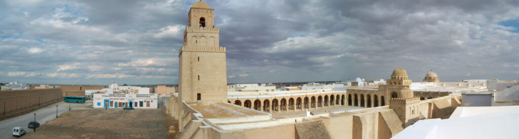 Panoramic view of the Great Mosque of Kairouan